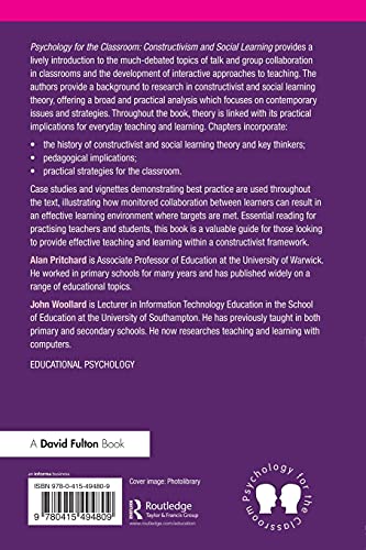 Psychology for the Classroom: Constructivism and Social Learning,Used