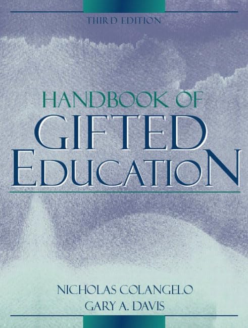 Handbook Of Gifted Education (3Rd Edition),New