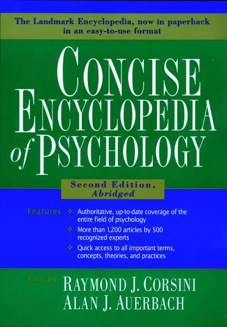 Concise Encyclopedia Of Psychology-new