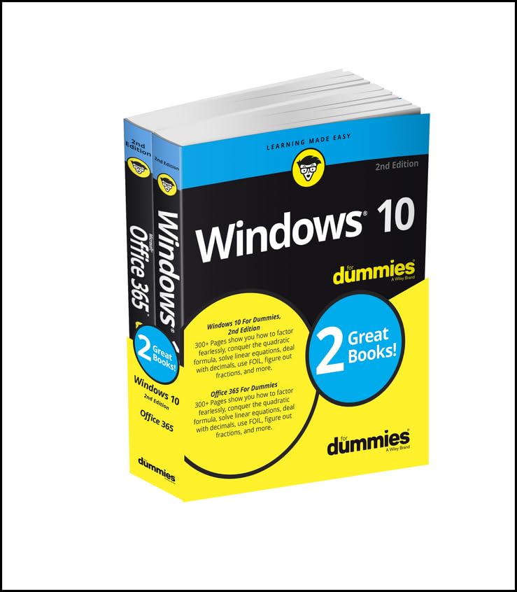 Windows 10 & Office 365 For Dummies, Book + Video Bundle (For Dummies (Computer/tech)),Used