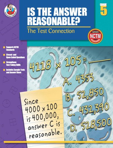 Is the Answer Reasonable?, Grade 5: The Test Connection,Used