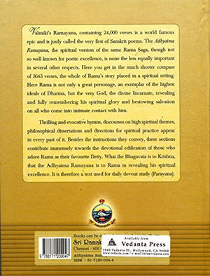Adhyatma Ramayana: The Spiritual Version of the Rama Saga,New