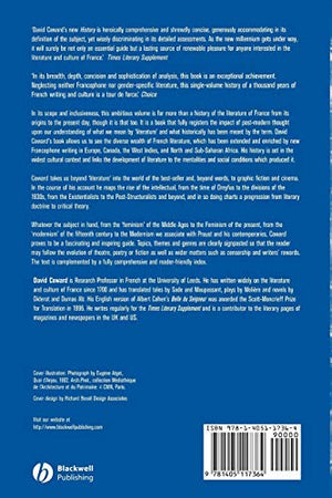 A History of French Literature from Chanson de Geste to Cinema,Used