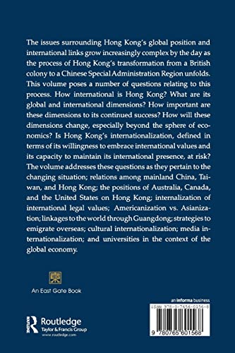 Hong Kong's Reunion with China: The Global Dimensions (Hong Kong Becoming China),Used