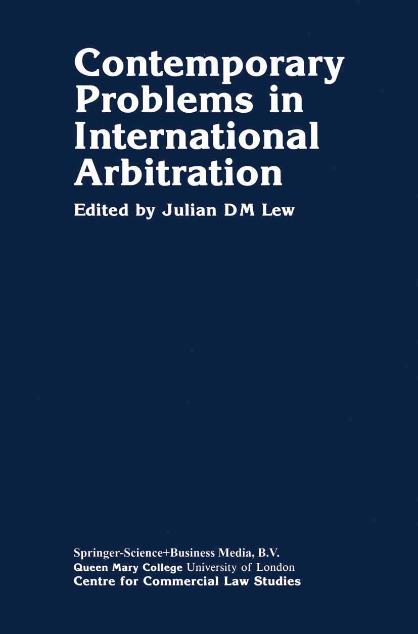 Contemporary Problems in International Arbitration,Used