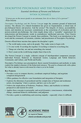 Descriptive Psychology and the Person Concept: Essential Attributes of Persons and Behavior,Used
