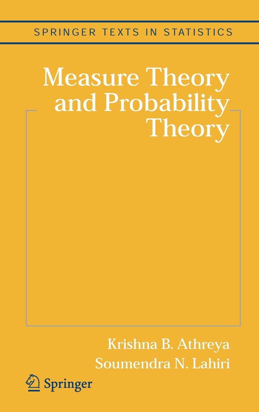 Measure Theory and Probability Theory (Springer Texts in Statistics),Used