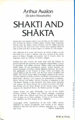 Shakti and Shakta,Used