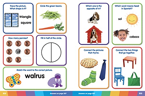 1001 STEAM Preschool Activity Workbook: Learn Sight Words, Letters, Numbers, Phonics, Shapes and More with Fun Activities!  320,Used