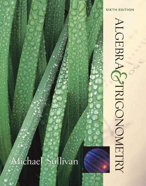 Algebra And Trigonometry (6Th Edition)