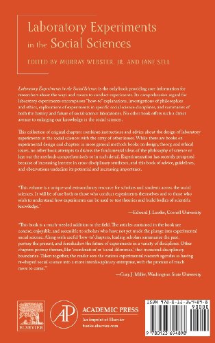 Laboratory Experiments in the Social Sciences,Used