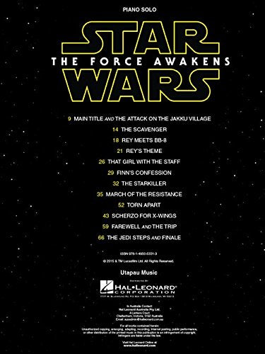 Star Wars: The Force Awakens (Piano Solo Songbook),Used