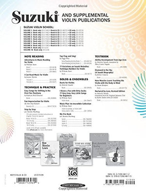Suzuki Violin School, Vol 1: Violin Part, Book & Cd,New
