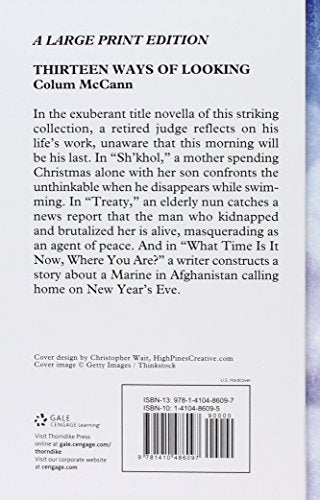 Thirteen Ways of Looking (Thorndike Press Large Print Basic),Used