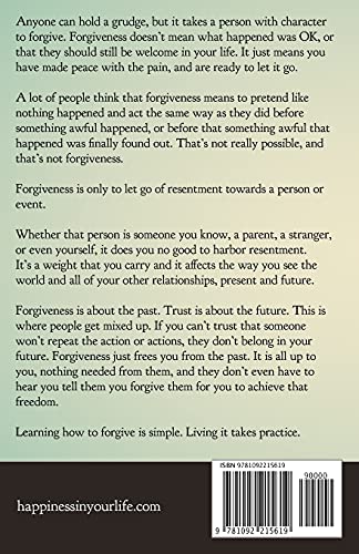 Happiness in Your Life  Book Three: Forgiveness,Used
