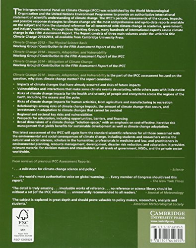 Climate Change 2014  Impacts, Adaptation and Vulnerability: Part A: Global and Sectoral Aspects: Volume 1, Global and Sectoral ,Used