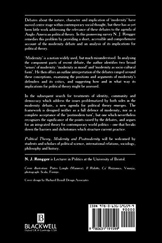 Political Theory, Modernity and Postmodernity,Used