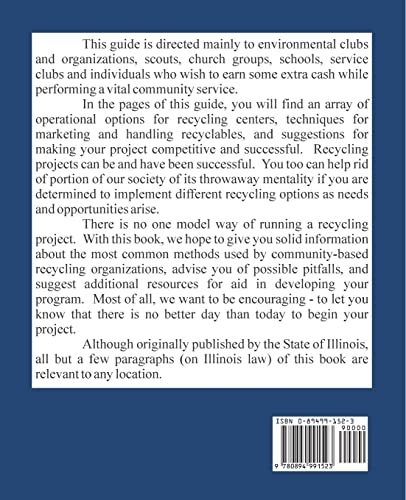 How To Run a Community Recycling Center,Used