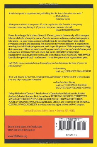 Managing With Power: Politics And Influence In Organizations-used