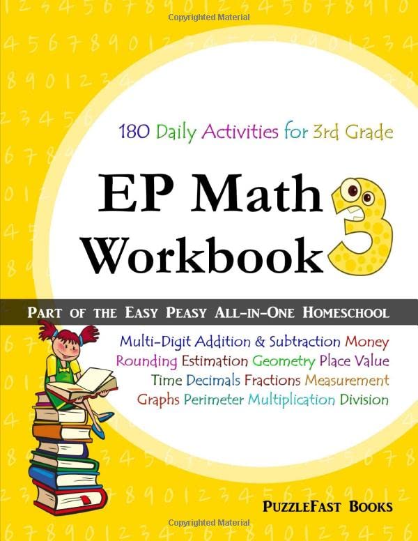 EP Math 3 Workbook: Part of the Easy Peasy AllinOne Homeschool,Used