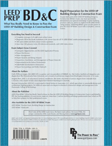 LEED PREP BD&C: What You Really Need to Know to Pass the LEED AP Building Design & Construction Exam (Leadership in Energy and E,Used