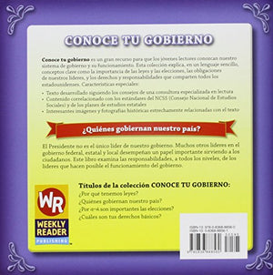 Quienes gobiernan nuestro pais?/ Who Leads Our Country? (Conoce Tu Gubierno/ Know Your Government) (Spanish Edition),Used