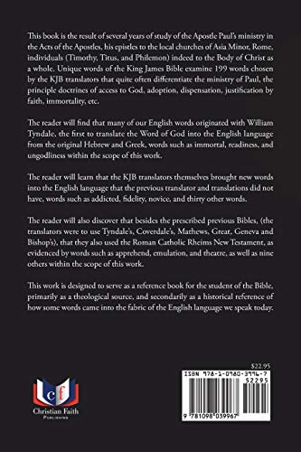 Unique Words of the King James Bible,Used