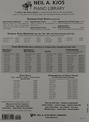 GP640  Piano Repertoire  Etudes  Preparatory Level (Neil A Kjos Piano Library),Used