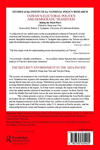 The Security Environment in the AsiaPacific (Studies of the Institute for National Policy Research),Used