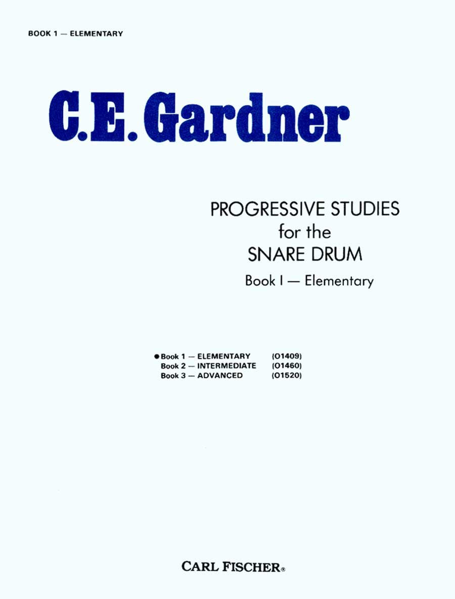 O1409  Progressive Studies for the Snare Drum  BK. 1 Elementary (CAISSE CLAIRE),Used
