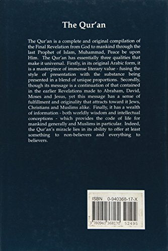 The Qur'An: Arabic Text And English Translation (Times To Remember),New