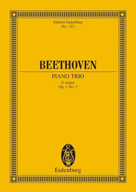 Piano Trio Op. 1, No. 2, in G Major (Edition Eulenburg No. 123): Miniature Score / Study Score,Used