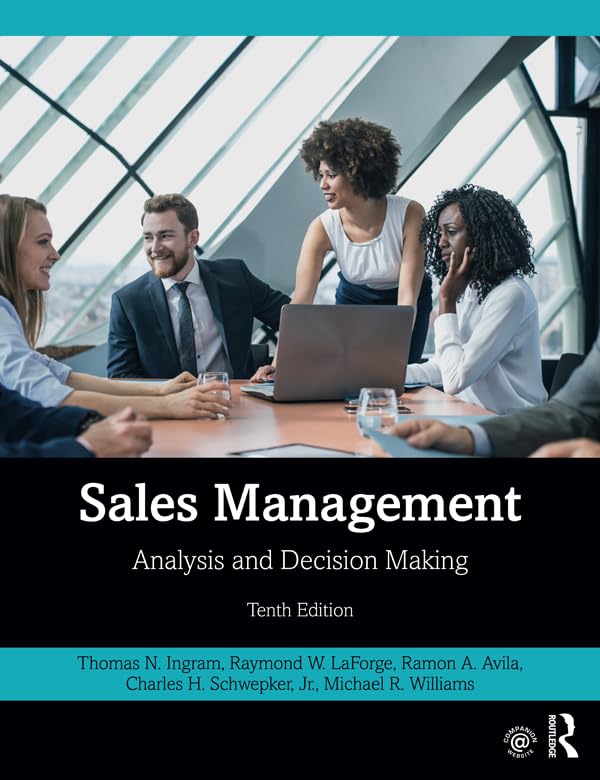 Sales Management: Analysis And Decision Making,New