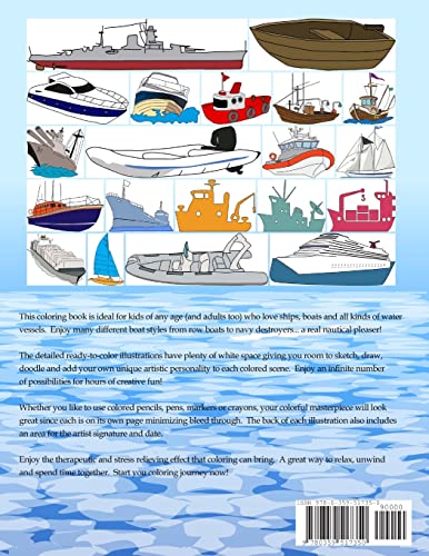 Boats Coloring Book,Used