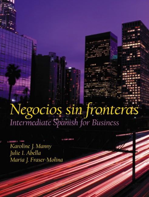 Negocios sin fronteras: Intermediate Spanish for Business,Used