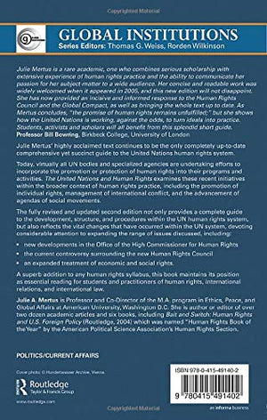 The United Nations and Human Rights (Global Institutions),Used