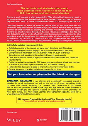 J.K. Lasser's Small Business Taxes 2022: Your Complete Guide to a Better Bottom Line,Used