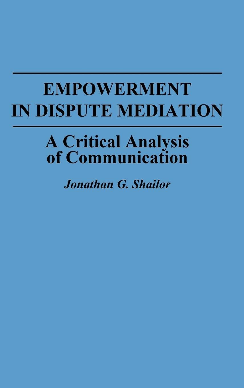 Empowerment In Dispute Mediation,Used