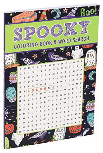 Spooky Coloring Book & Word Search,Used