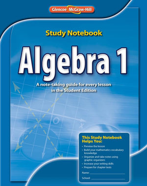 Algebra 1 Study Notebook (MERRILL ALGEBRA 1),Used