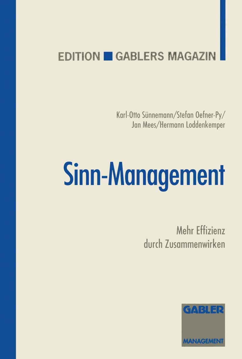 SinnManagement: Mehr Effizienz durch Zusammenwirken (German Edition),Used