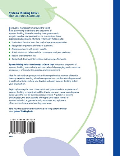 Systems Thinking Basics: From Concepts to Causal Loops,New