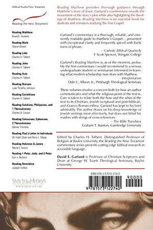 Reading Matthew: A Literary and Theological Commentary (Reading the New Testament),New