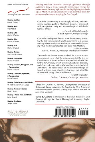 Reading Matthew: A Literary and Theological Commentary (Reading the New Testament),New