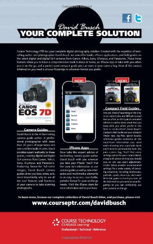 David Busch's Compact Field Guide for the Canon EOS 7D (David Busch's Digital Photography Guides),Used