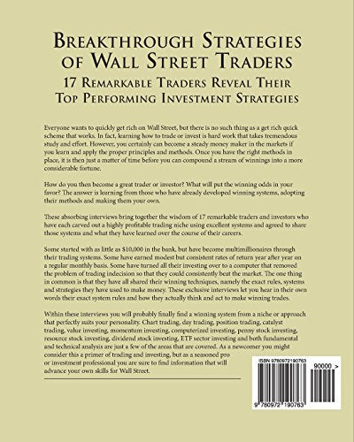 Breakthrough Strategies of Wall Street Traders: 17 Remarkable Traders Reveal Their Top Performing Investment Strategies,Used