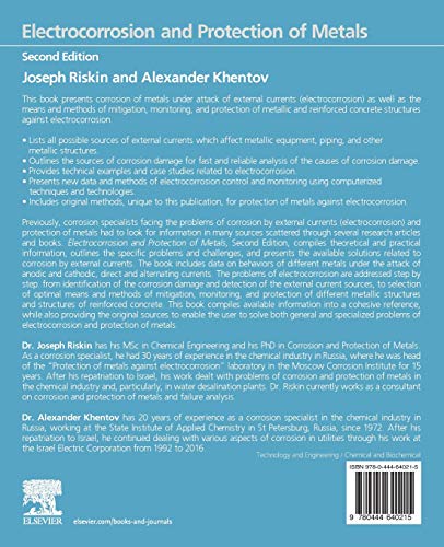 Electrocorrosion and Protection of Metals: General Approach with Particular Consideration to Electrochemical Plants,Used