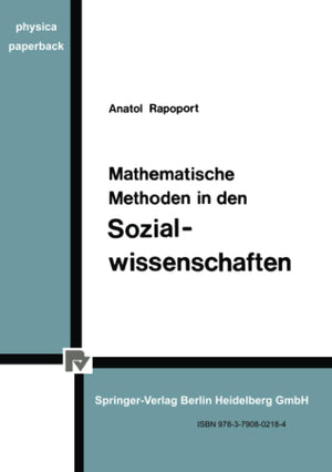 Mathematische Methoden in den Sozialwissenschaften (PhysicaPaperback) (German Edition),Used