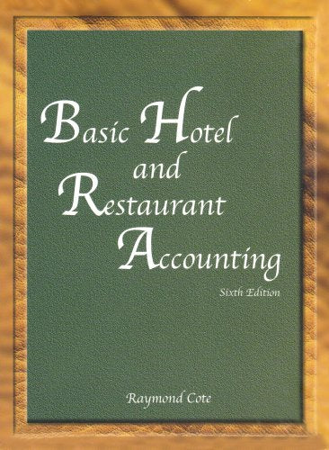 Basic Hotel and Restaurant Accounting,New