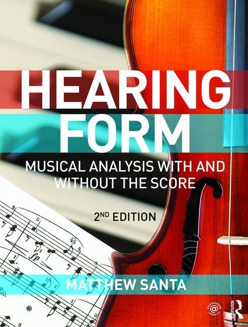Hearing Form  Textbook Only: Musical Analysis With and Without the Score,Used